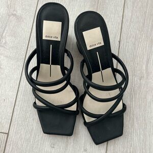 Dolce Vita Black Strappy Women's Sandals